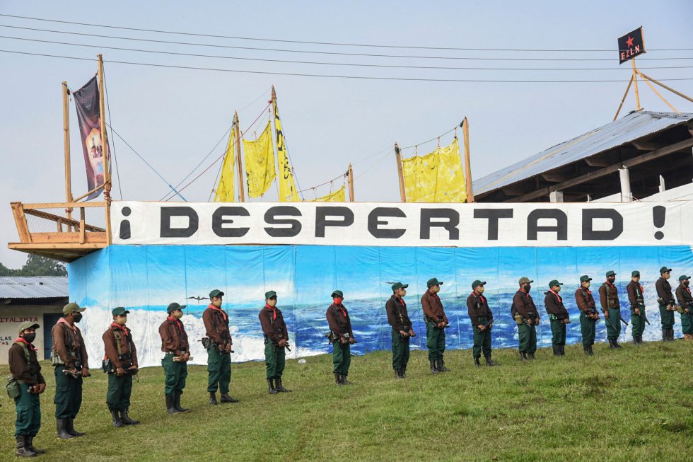 El grupo zapatista ha partido este lunes desde las montañas del Estado de Chiapas hacia Quintana Roo. La comitiva prevé llegar a las costas de Galicia, en España, a mediados de junio.