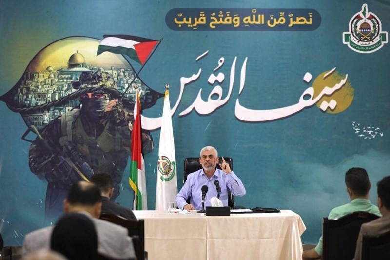 Yahya Sinwar, jefe del movimiento Hamas en Gaza.