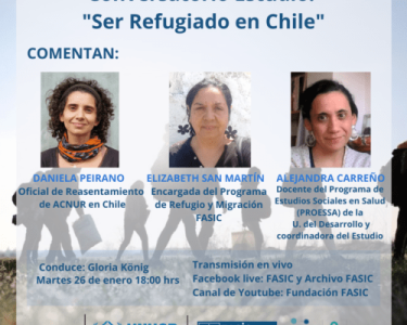 Chile. Conversatorio Estudio: “Ser Refugiado en Chile” / 26 enero
