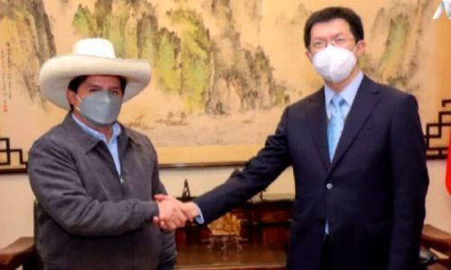 Perú. Castillo se reunió con el embajador chino