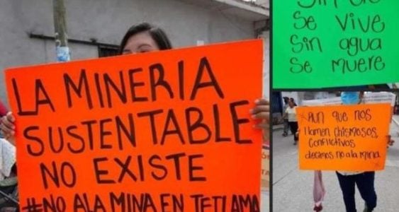 México. Unificación de Pueblos y Colonias en contra de la minería en Morelos