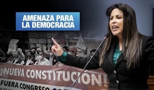Perú. Patricia Chirinos pretende que ciudadanos no impulsen cambios en la Constitución