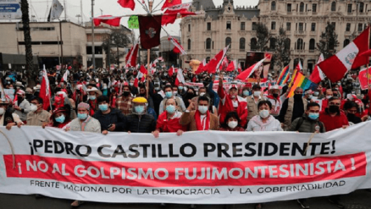Perú. En un gobierno popular las calles no se ceden, las calles no se abandonan