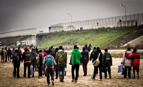 Refugee odyssey in Europe. Refugees are people who have fled war, violence, conflict or persecution and have crossed an international border to find safety in another country